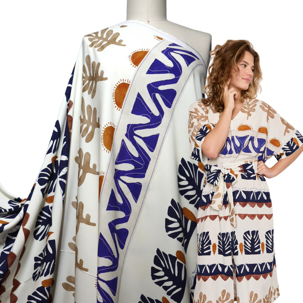Atelier Jupe - 100% Viscose - Sun & Abstract Shapes